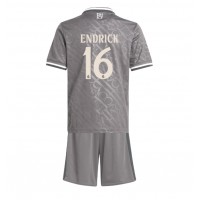 Echipament fotbal Real Madrid Endrick #16 Tricou Treilea 2024-25 pentru copii maneca scurta (+ Pantaloni scurti)